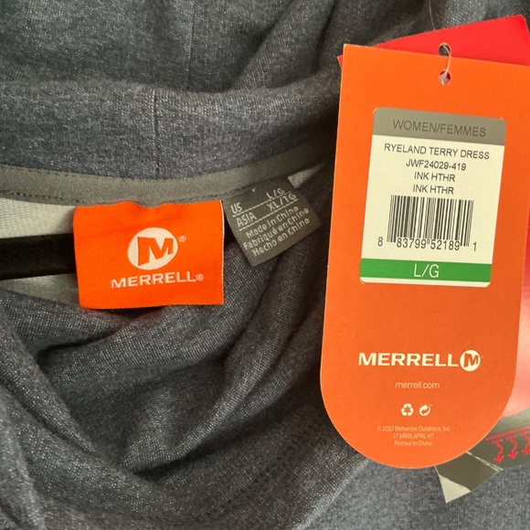 NWT Merrill  Ryland Terry Dress Cowl neck size L - Picture 3 of 4